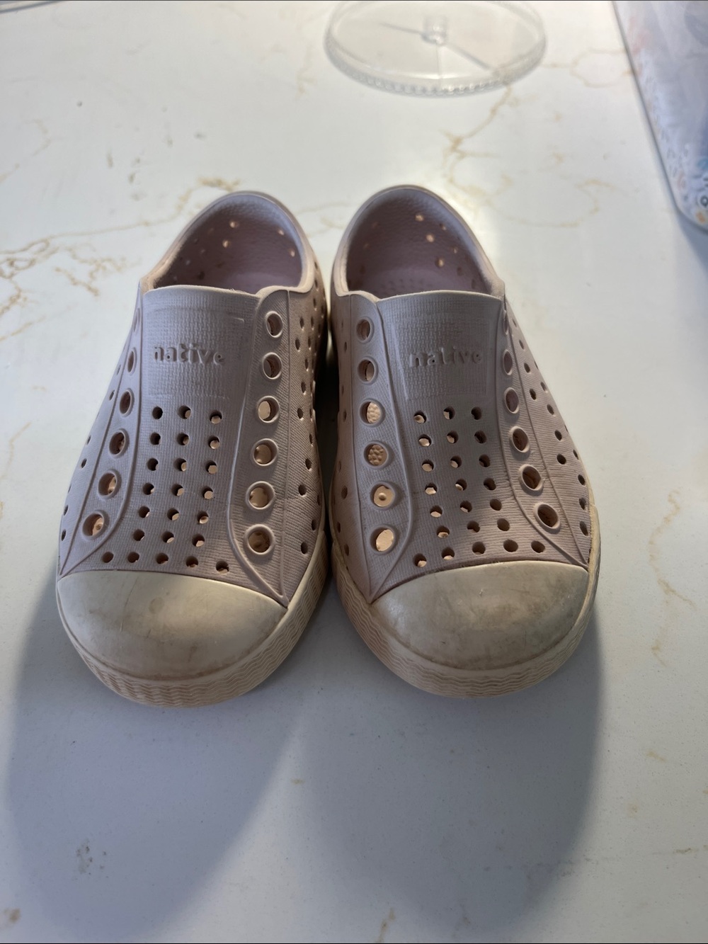 Native Kids Slip-On Water Shoes in Blush Pink